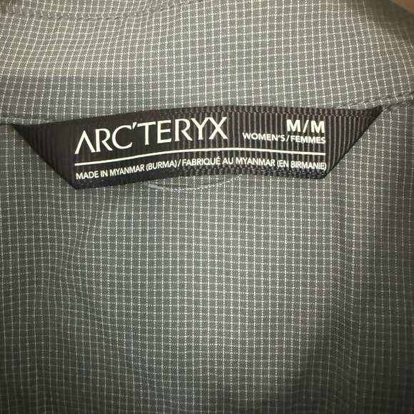 Arc'teryx Fernie LS Shirt Women's Gray Technical Hiking Sun Shirt Outdoors M - Picture 5 of 9